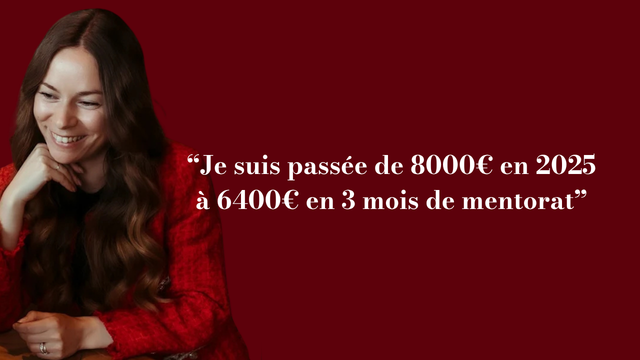 Témoignage vidéo — Marine, créatrice de site web - "Je suis passée de 8000€ en 2025 à 6400€ en 3 mois de mentorat"